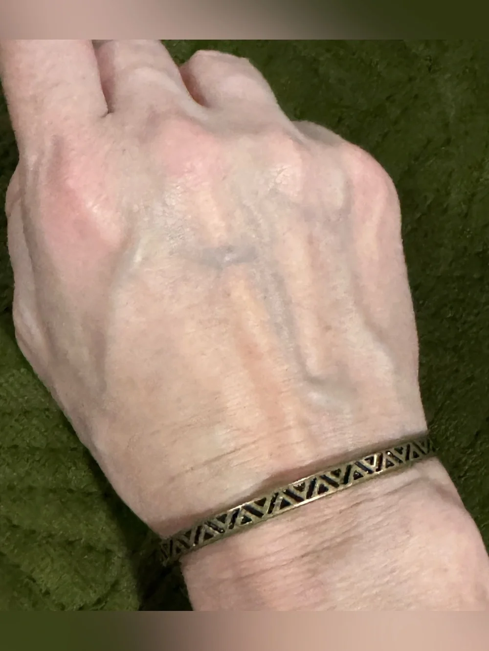 Classic Brass Geometric Cuff Bracelet